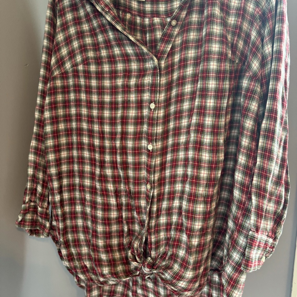 Loft Plaid Blouse - Picture 2 of 4